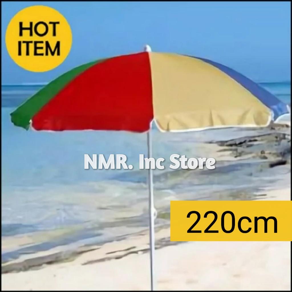 Payung tenda pantai diameter 220cm pelangi