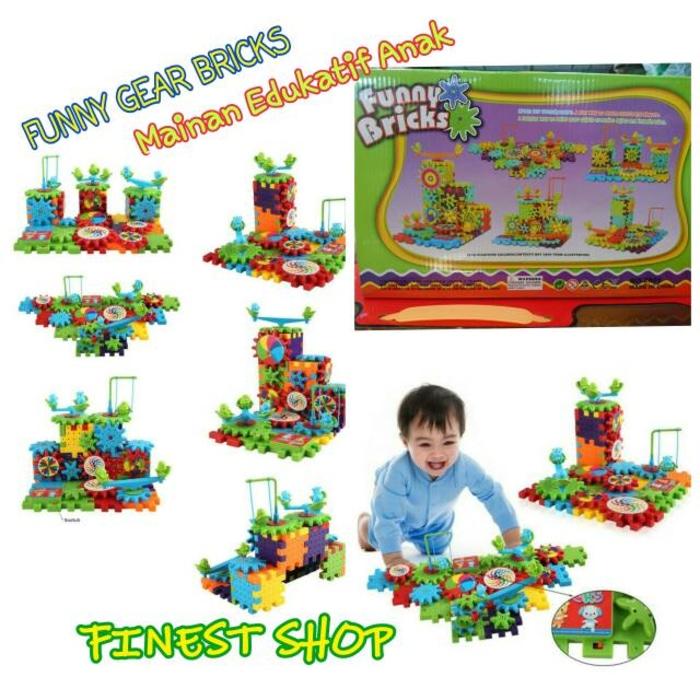 Funny Gear Bricks Mainan Edukatif Kreativitas Motorik KAnak - 7qTz5d