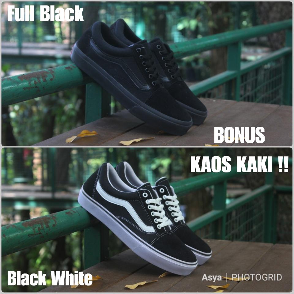 Sepatu casual Vans Wj old school premium grade orie - Hitam, 39