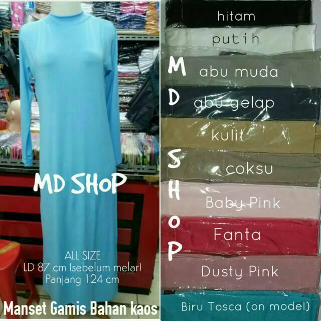 MANSET GAMIS|Manset Baju|Manset MuslimPanjang BAHAN Kaos lembut adem nyaman dipakaiAllsize fito XL (putih)