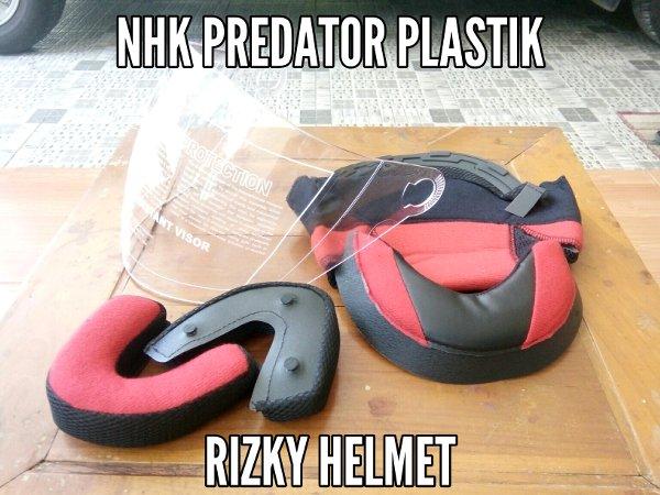 Busa helm nhk predator plastik dan kaca helm clear NHK PREDATOR 2v