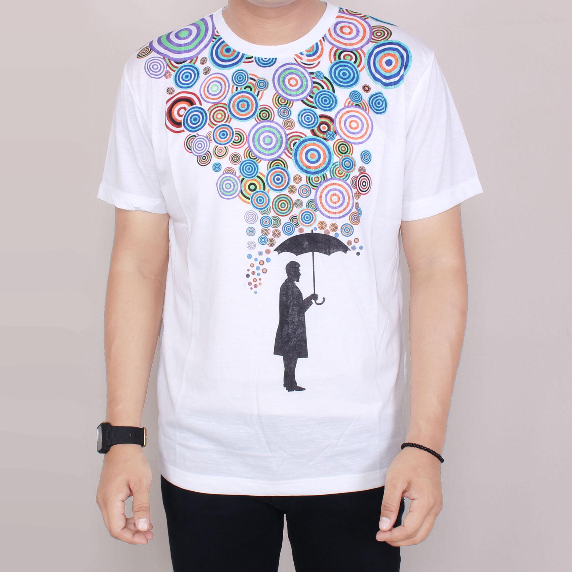 Zoeystore1 5887 Kaos Pria Lengan Pendek Kaos Exclusive Lengan Pendek Baju Kaos Cowok Trendy Red Exclusive