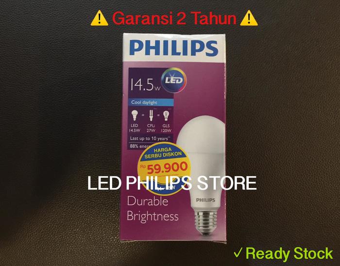 Sedang Diskon!! Lampu Bohlam Led Philips 14 Watt Putihcool Day Light (14W 14 W 14Watt - ready stock