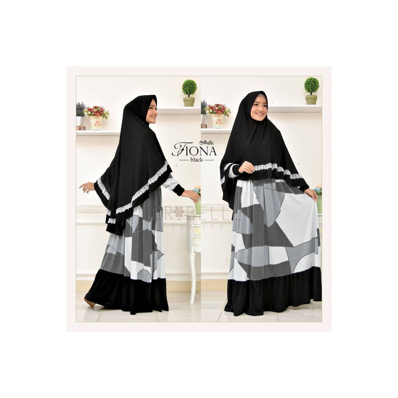 gamis fiona oribelle syari / gamis spandek / khimar syari