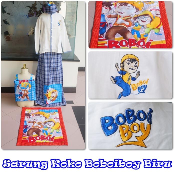 Baju Koko Boboiboy Biru XS / baju koko / baju koko anak / baju muslim / baju koko karakter / baju koko murah / baju koko keren / baju koko lucu / baju koko berkualitas