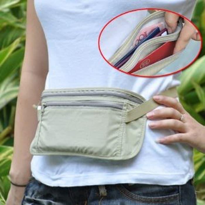 TERLARIS Dompet pinggang / Tas Pinggang / Hidden Travel wallet / Waist Bag TERMURAH