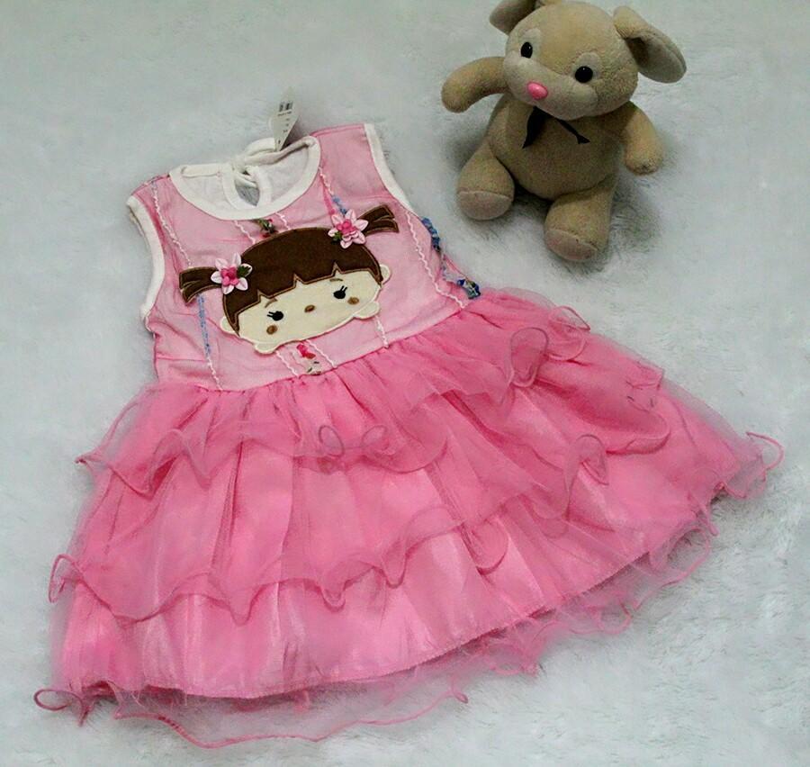 All Size 3-12 Bulan / Dress Baju Bayi Anak - Dress Cute Baby