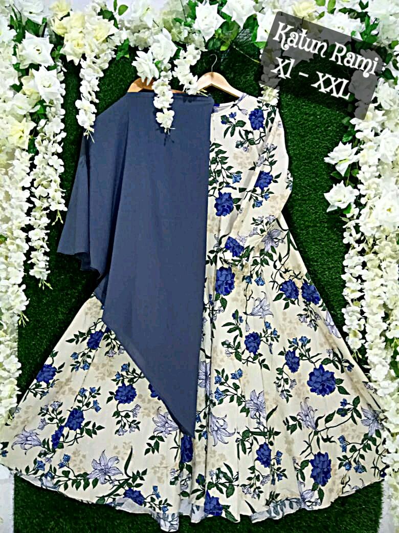 Baju muslim wanita Gamis Syari premium Ceruty polos dua warna-busui-maimmah hijau murah By Nurul Collection