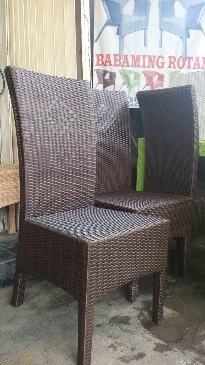 Promo Kursi makan/cafe/resto rotan sintetis Original