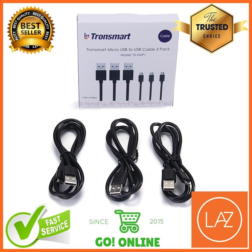 Kabel Micro USB Tronsmart Fast Charging 1 Meter Isi 3 Pcs