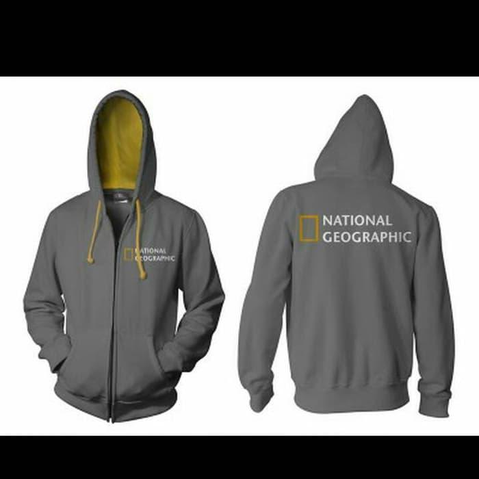 Hot Item!! JAKET ZIPPER SWEATER HOODIE NATIONAL GEOGRAPHIC - ready stock