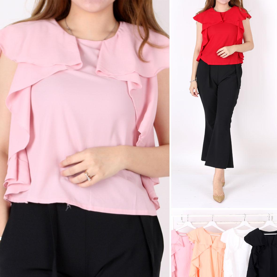 Oma Holley Fashion Miledine Blouse Sleeveless 4 Warna-Size M