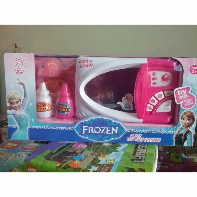 MAINAN ANAK EDUKASI FROZEN KITCHEN TOOLS SET OVEN MICROWAVE UK BESAR
