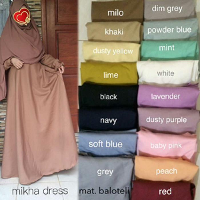 Adzra Gamis Muslimah Polos - Kamira Dress