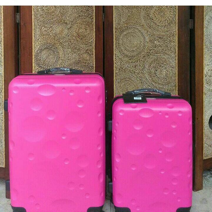 Koper Murah 24' Pink Merah Travel Bagfree Ongkir Jakarta Bekasi Depok