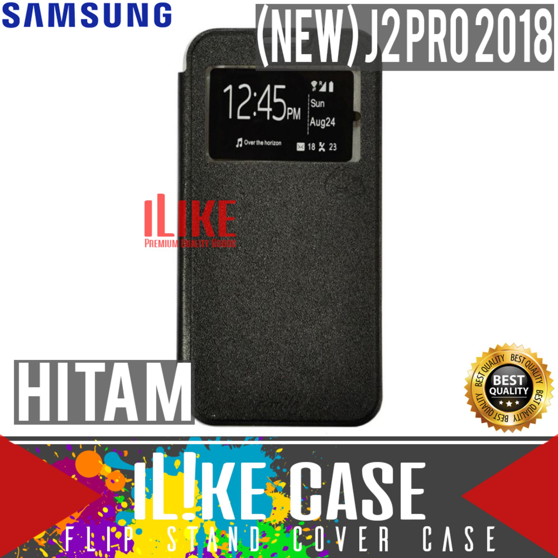 Smile Flip Leather Cover For Samsung Galaxy J2 Prime Grey Spec dan iLike Case For Samsung Galaxy J2 Pro 2018 Flip Stand Cover Case Premium Smile Edition High