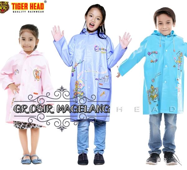 Tiger Head Jas Hujan Atasan Anak Grosir Kualitas premium