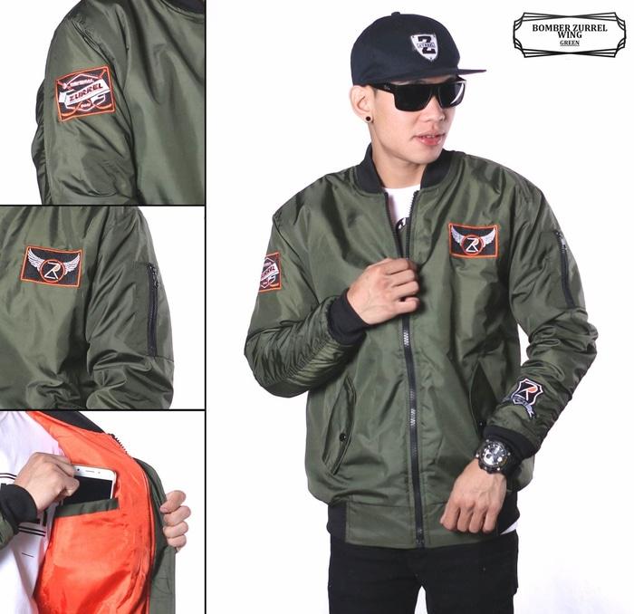 Jaket Bomber Pilot Anti Air Waterproof Premium Quality Untuk Pria