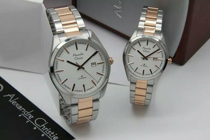 PROMO ALEXANDRE CHRISTIE AC 8560 COUPLE HARGA SATUAN SILVER COMBI GOLD ORI