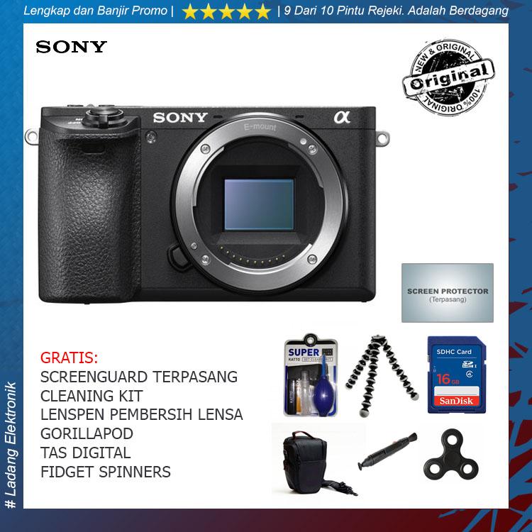 Sony Alpha A6500 Body Only Kamera Mirrorless (Free Aksesories Kamera) / Garansi Distributor 1 Tahun - Original