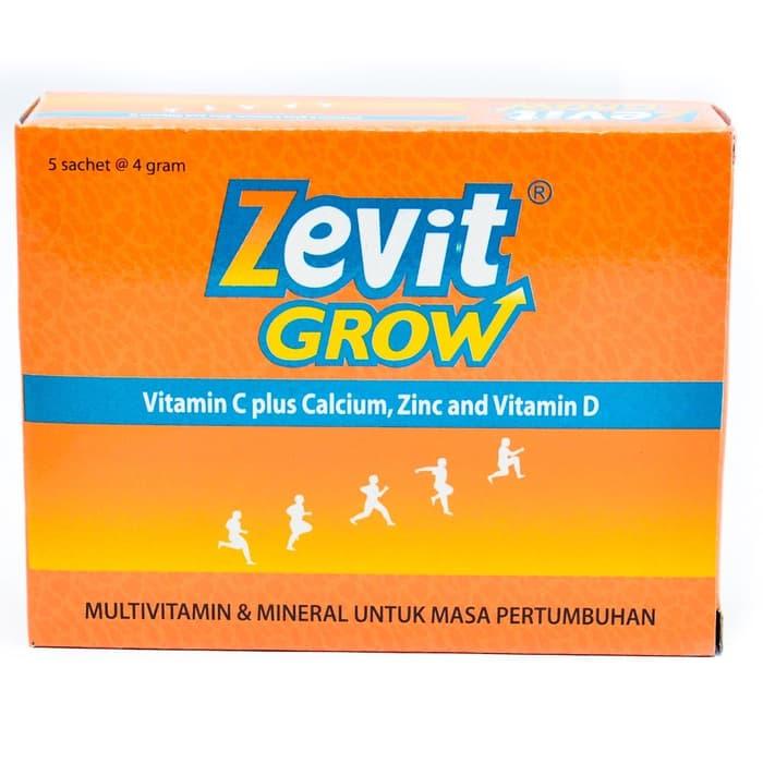 PROMO!!! Zevit Grow efferfecent 5sachet/pak Multivitamin Tulang Pertumbuhan - c6aLpS