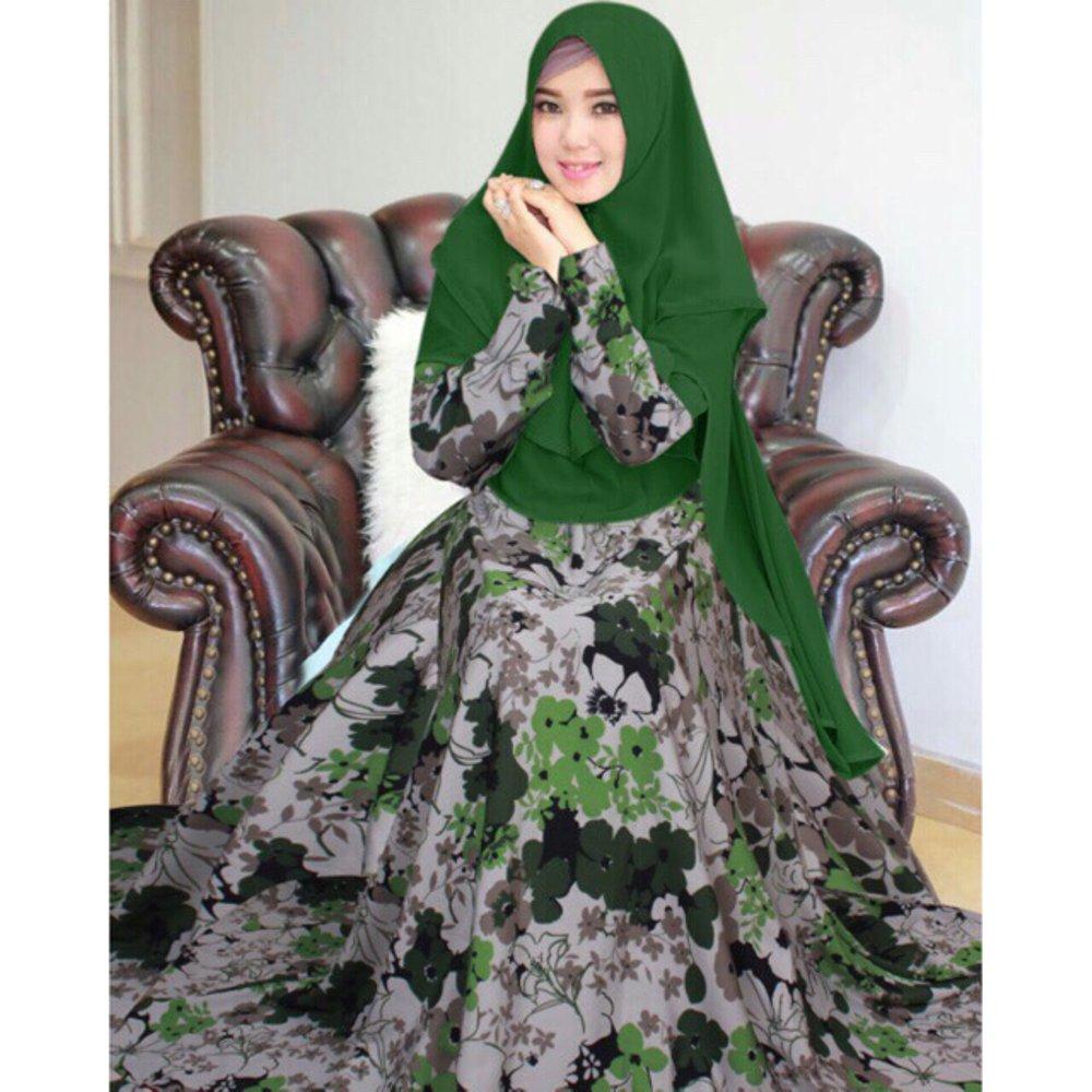 GAMIS SYARI MAXI WULAN SERIES TANPA KHIMAR BAHAN WOLFIS di lapak naomiproject naomi_project