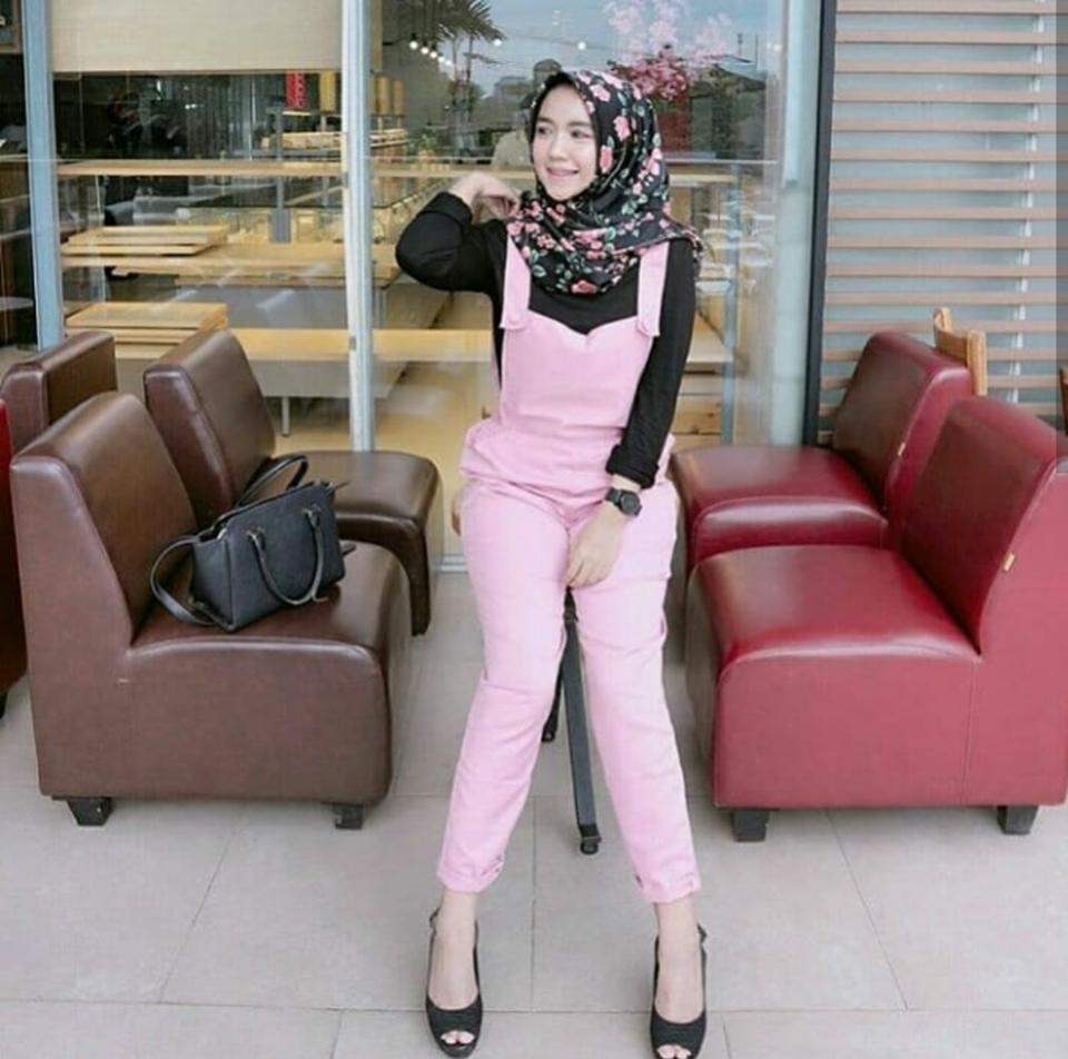 Ria_Store Akazadam Jumpsuit / Overall Pocket Pink / jumpsuit / playsuit / bawahan wanita / overal