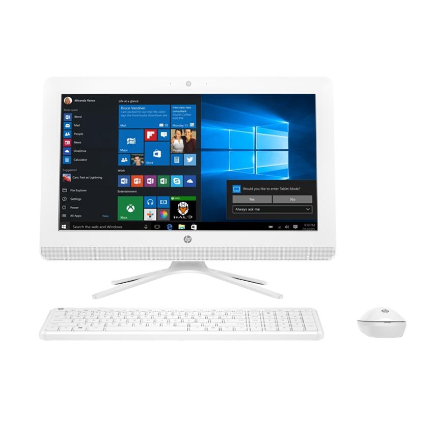 HP PC All In One 20-C315D - Intel Celeron Dual Core J3060 - 4GB - 500GB - 20 Inch - Windows 10 - White