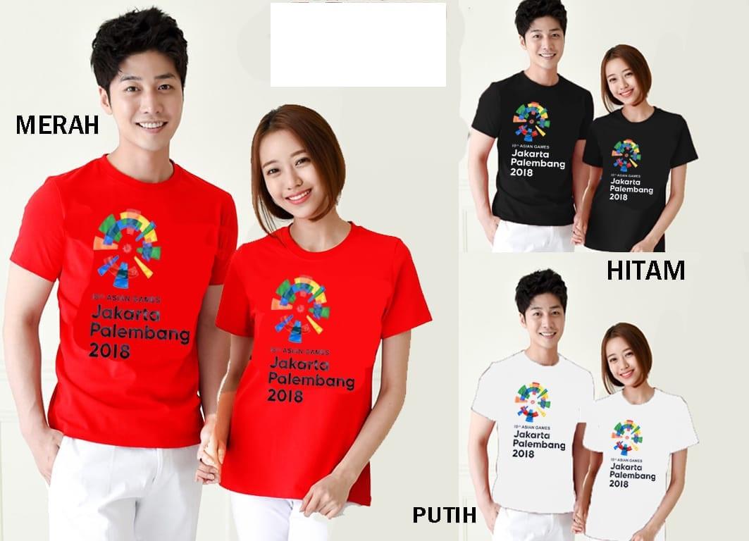 FASHION STORY - KAOS COUPLE ASIAN GAMES 2018 (2137)/ ASIAN GAMES JAKARTA PALEMBANG/ T-SHIRT PASANGAN /KAOS COUPLE /BAJU COUPLE /ATASAN COUPLE /BAJU PASANGAN