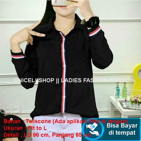 Kemeja Blouse Yemi Lengan Panjang/ Blouse Polos Cewek / Hem Kemeja Baju Wanita Fashion Bangkok / Blus Korean Style / Blouse Wanita Modern / Kemeja Murah Adem / Atasan Wanita / Hem Wanita / Tunik Wanita Polos SM (symous) - Putih Navy Hitam Kemeja Blouse Yemi Lengan Panjang/ Blouse Polos Cewek / Hem Kemeja Baju Wanita Fashion Bangkok / Blus Korean Style / Blouse Wanita Modern / Kemeja Murah Adem / Atasan Wanita / Hem Wanita / Tunik Wanita Polos SM (symous) - Putih Navy Hitam