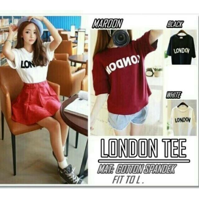 London Tee - Bahan cotton spandex