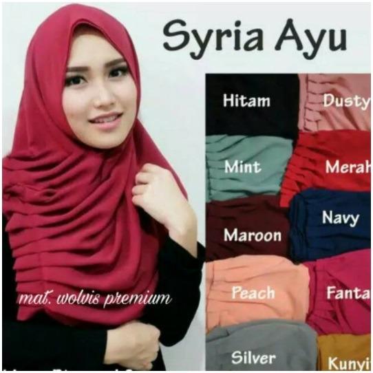 JILBAB AYU TING TING / HIJAB SYRIA AYU TING TING TERMURAH