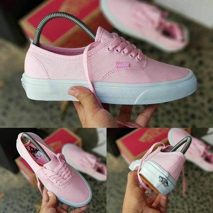 Murah - Vans authentic pink/white / sepatu cewe / kado cewe