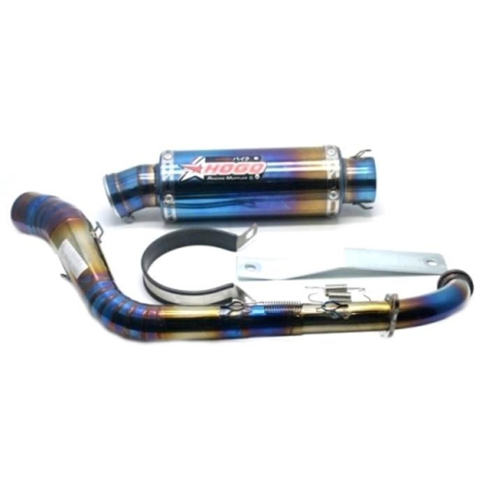 Knalpot Motor untuk N-MAX Knalpot HOGO GP Full Warna Pelangi