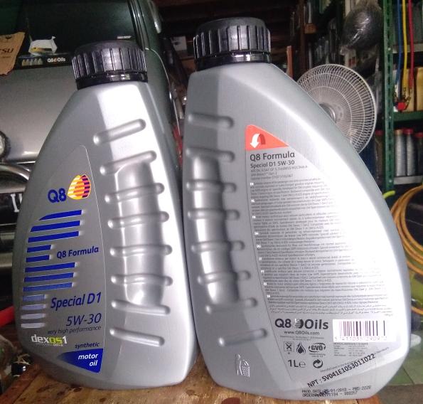 Q8 Oils formula sae 5w30 api sn Dexxos 1 gen 2 standar chevrolet trax
