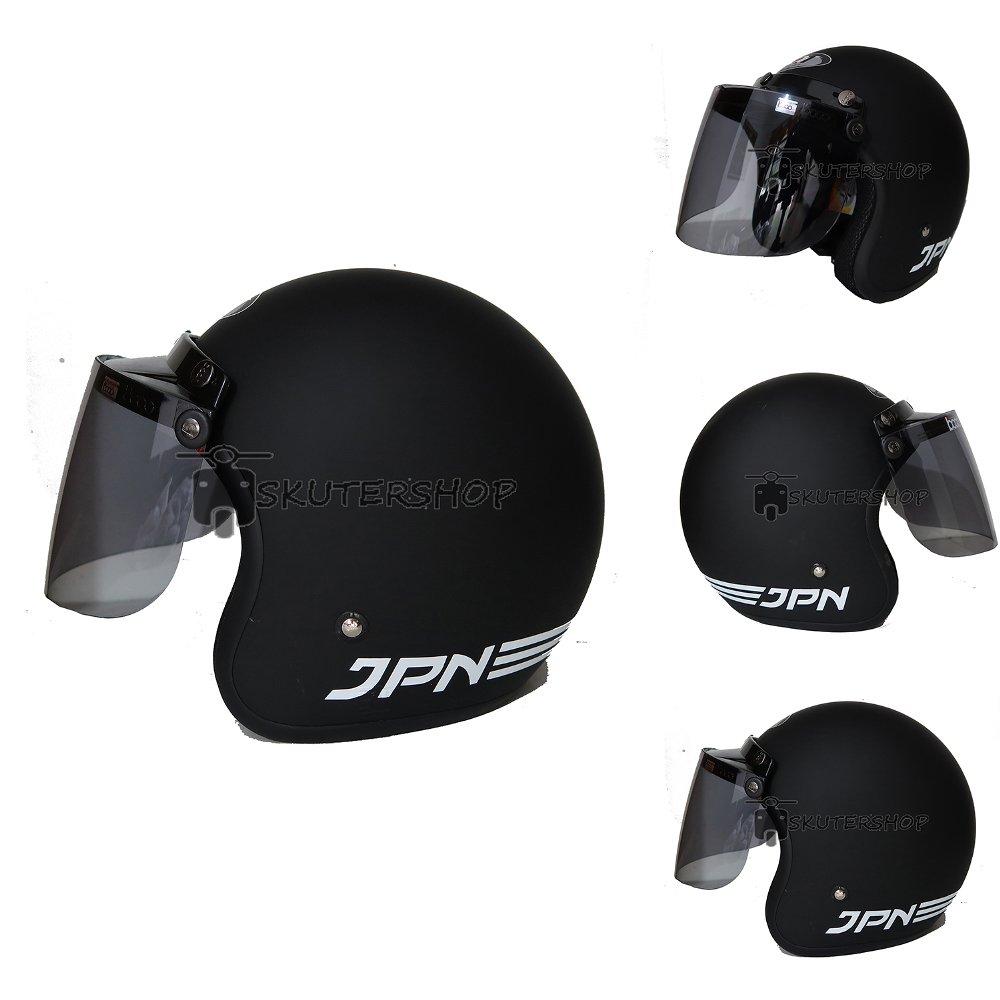 Helm Bogo Jpn Arc Dewasa Hitam Doff Kaca Bogo Ori Impor