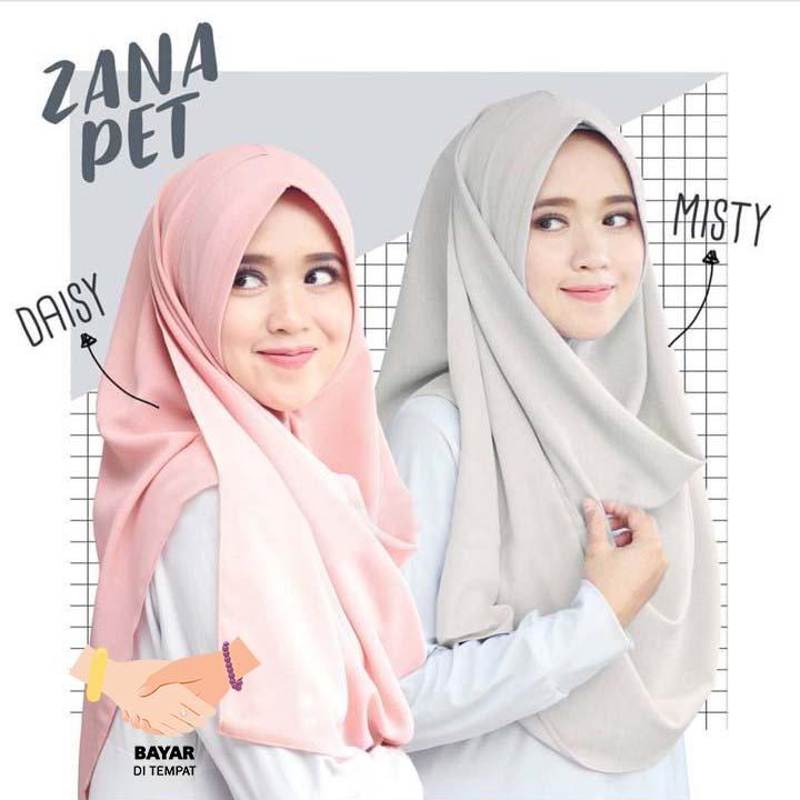 Cotton Bee ZANA PET Hijab Instant Kerudung Insant - Daisy / Jilbab Instan Murah / kerudung Berkulitas / Hijab Terkini 