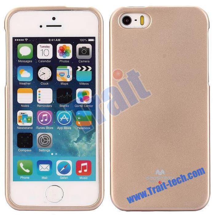 Casing / Cover Pearl Jelly Case iPhone 5/5S/5SE/SE Gold Edition Original Murah