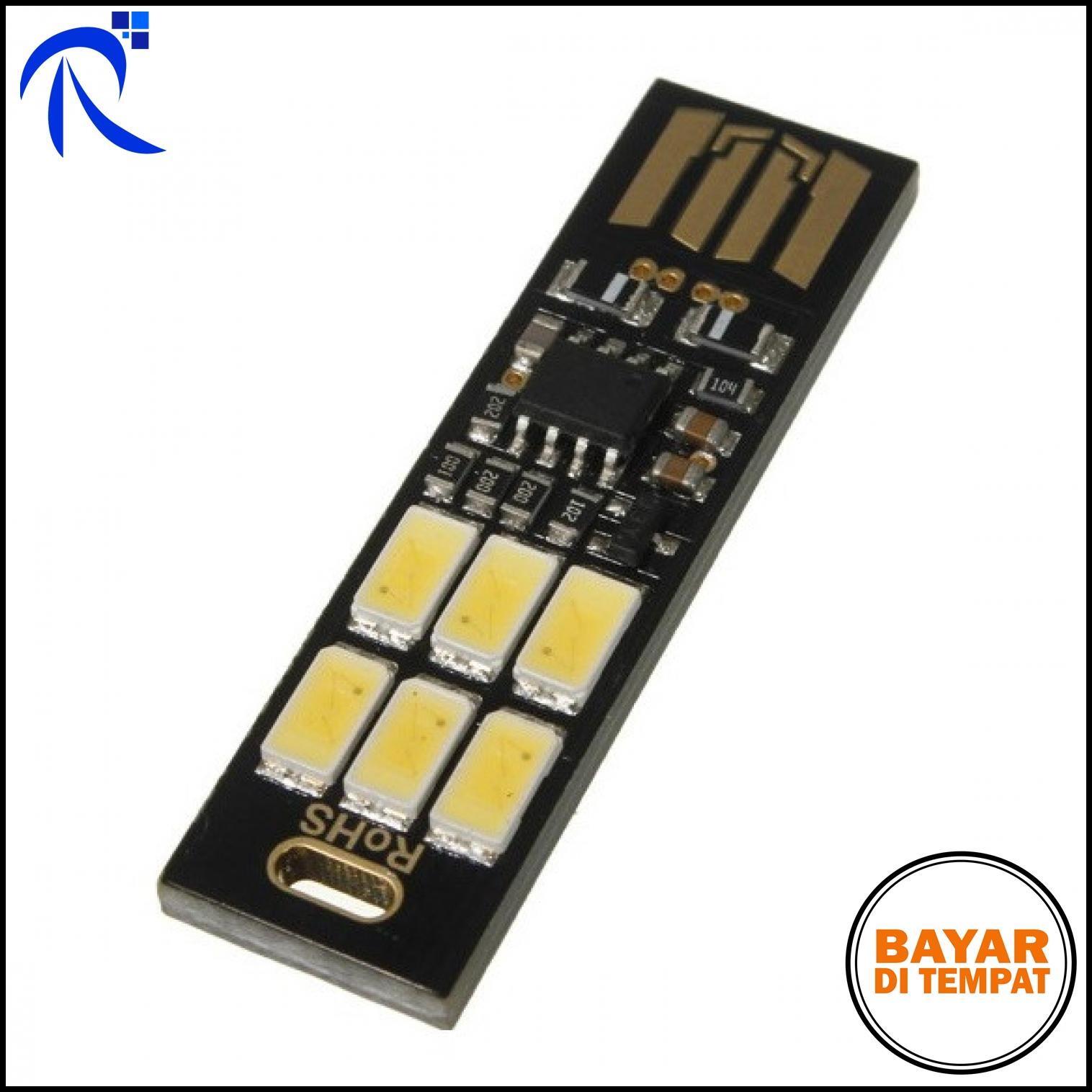 RIMAS Lampu LED Mini USB 1W 50LM - Hitam / Black - Mini Design Bright LED