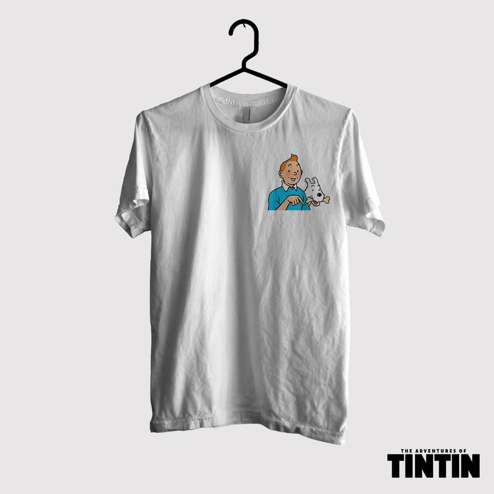 Kaos Tintin Original Gildan - Tintin And Dog