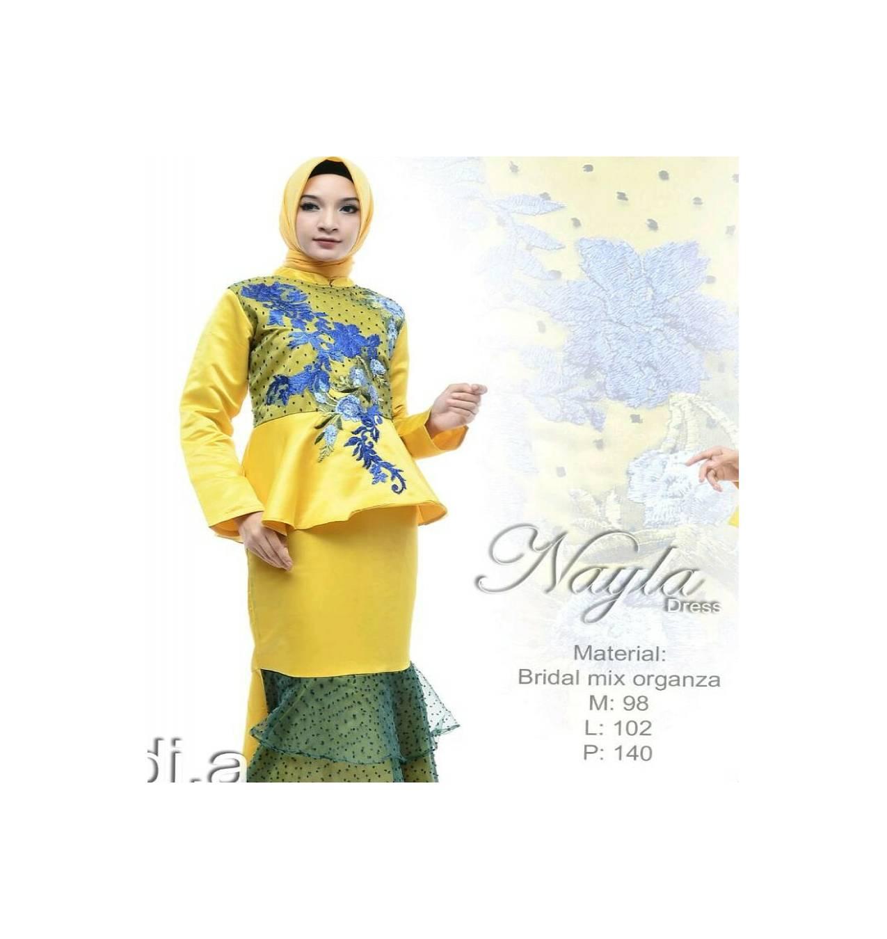 Busana Muslim/Gamis Syar'i Nayla/Syari by Di.A