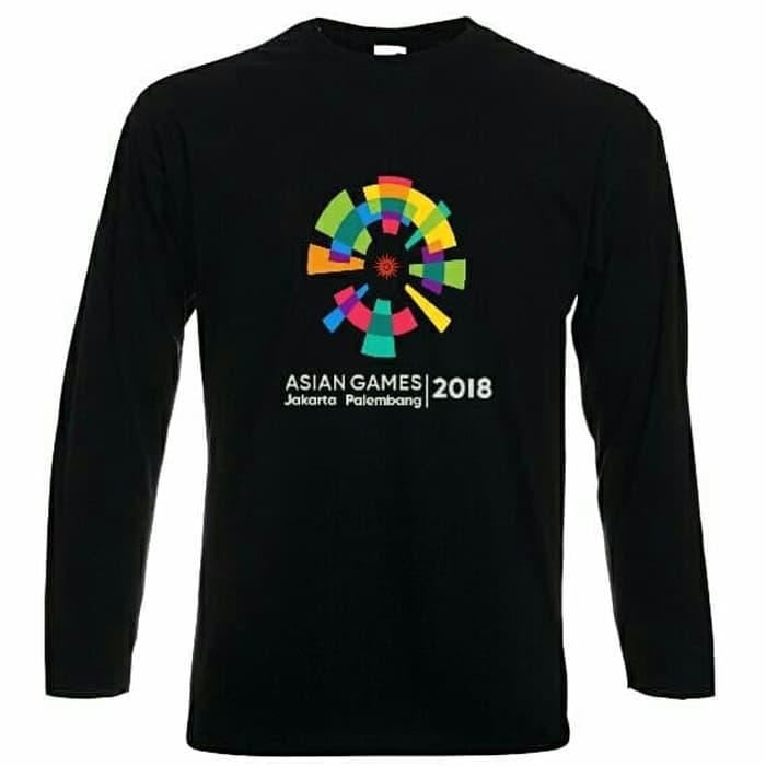 KAOS SHIRT INDONESIA ASIAN GAMES 2018 JAKARTA PALEMBANG LENGAN PANJANG/KAOS PRIA/KAOS ASEAN GAMES