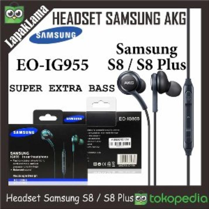 Headset Handsfree AKG Samsung S8 S8 Plus Super Extra Bass Universal Harga Murah Kualitas No 1