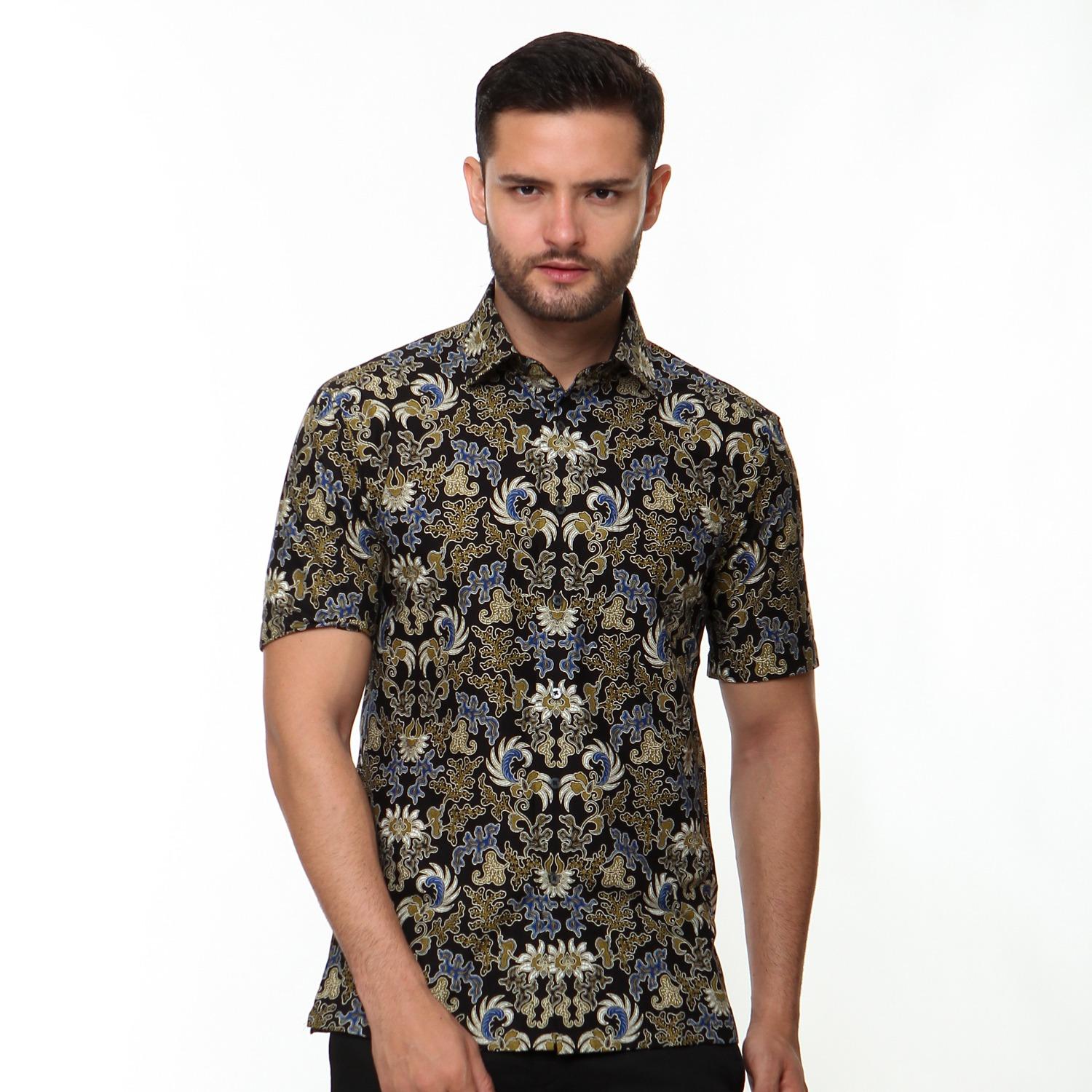 Alisan - Batik Pendek - Biru