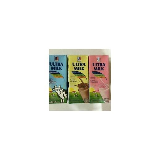 Ultra milk Plain  250 ml - Isi 24 pcs