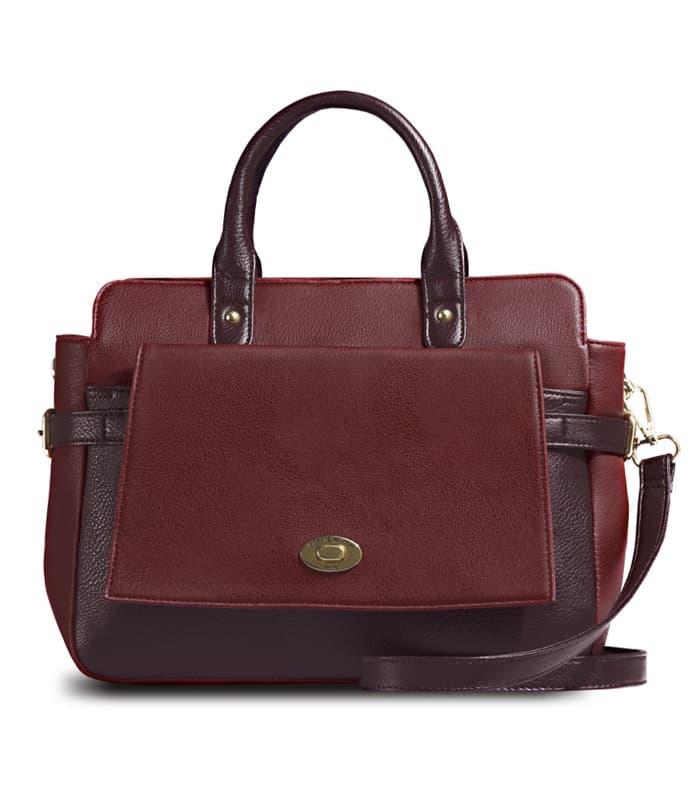 Jual TAS SELEMPANG WANITA SOPHIE MARTIN KERJA MAROON POLISSE T4383M2 MURAH Low Price