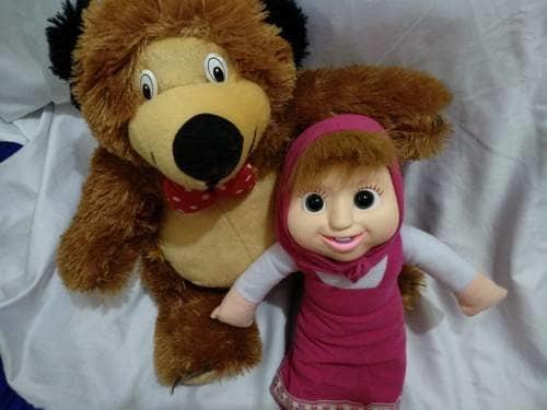 Boneka Marsha & Bear - Merah Boneka09490