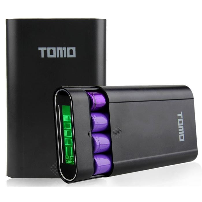 TOMO M4 DIY Power Bank Case 2 USB Port - Black