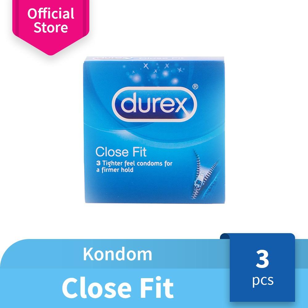 Durex Close Fit - isi 3 foil - Kondom Diameter Kecil