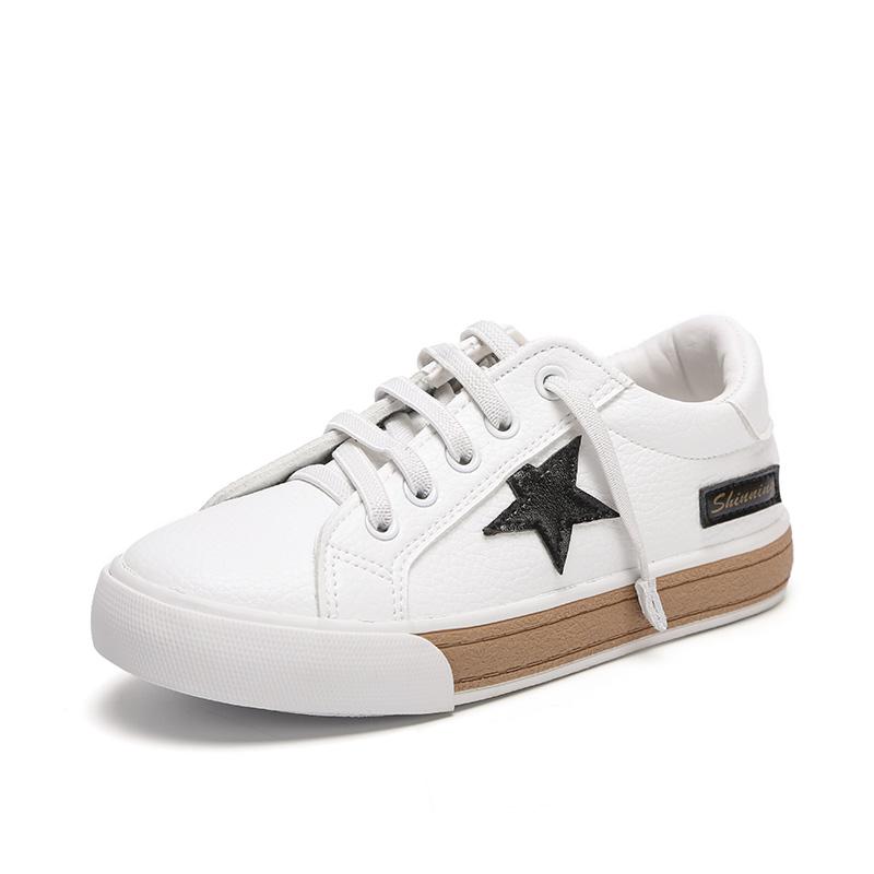 Sepatu Sneakers Boy Kets Putih Korea Modis Gaya Musim Semi Baru
